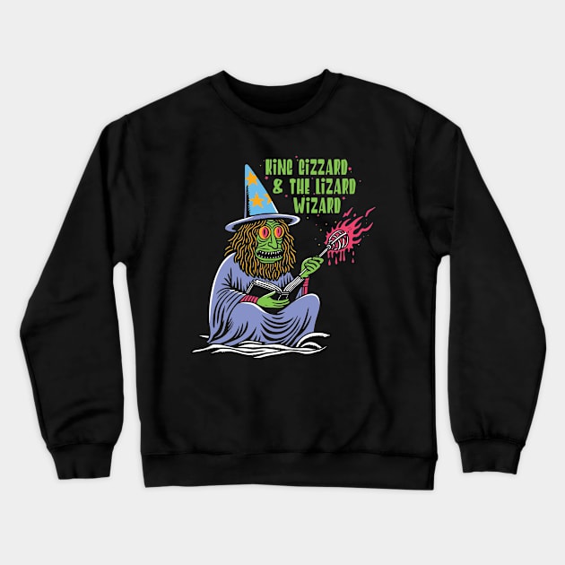 King Gizzard And The Lizard Wizard \\ Aussie Music Fan Crewneck Sweatshirt by Trendsdk